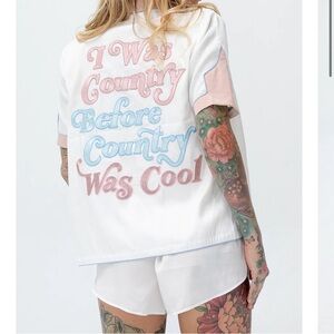 Understated Leather I Was Country Before Country Was Cool PJ Set